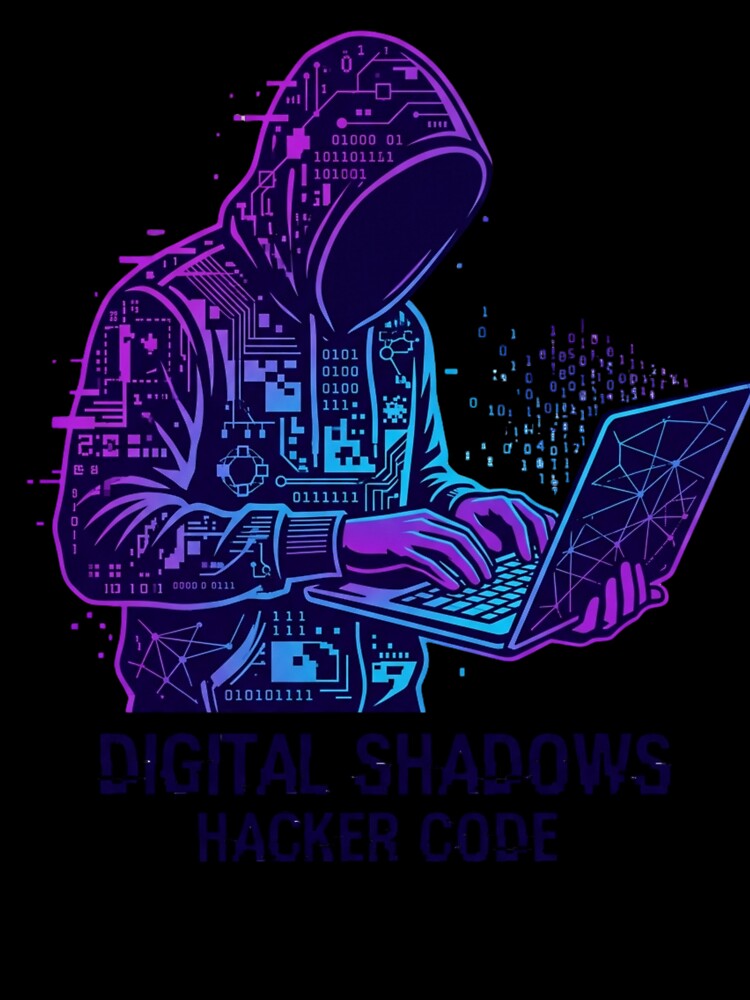 Digital Shadow Hacker Anonymous Shirt by KurtByteStudio