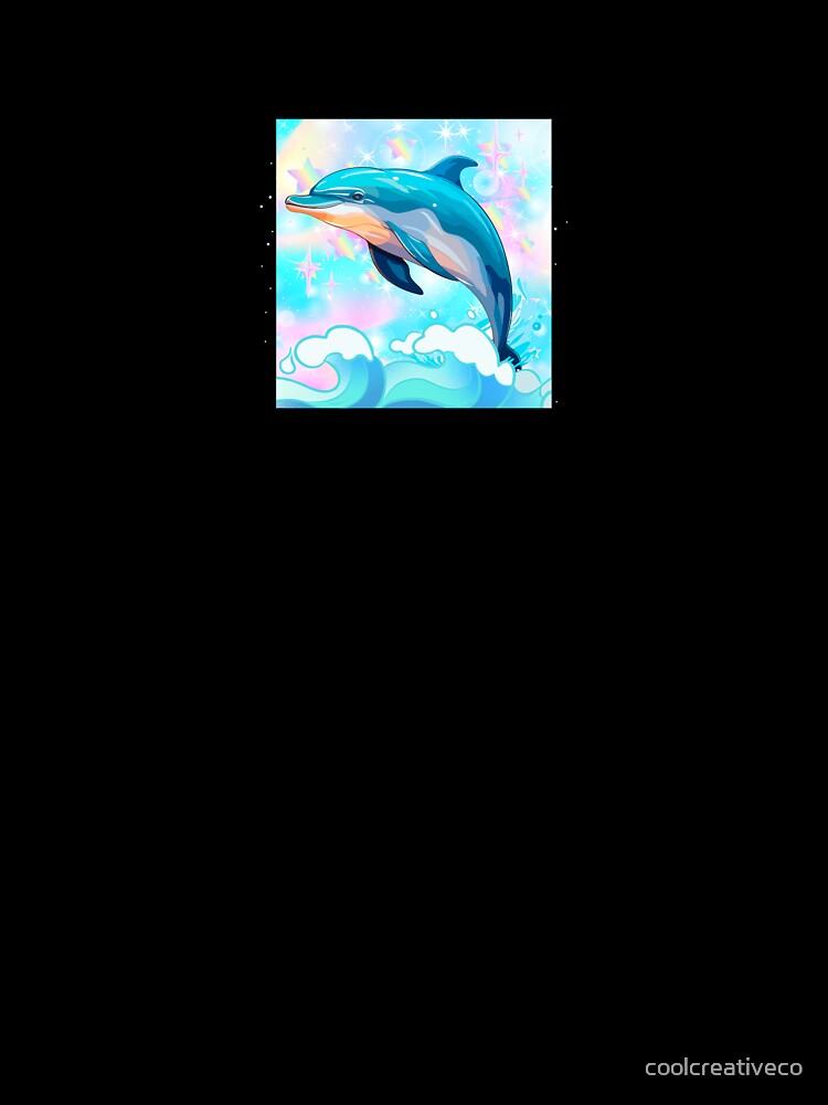 dolphin holographic ocean summer by coolcreativeco