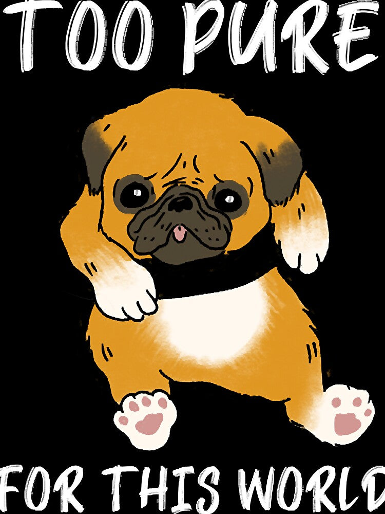 Too Pure For This World Pug Puppy by rown196