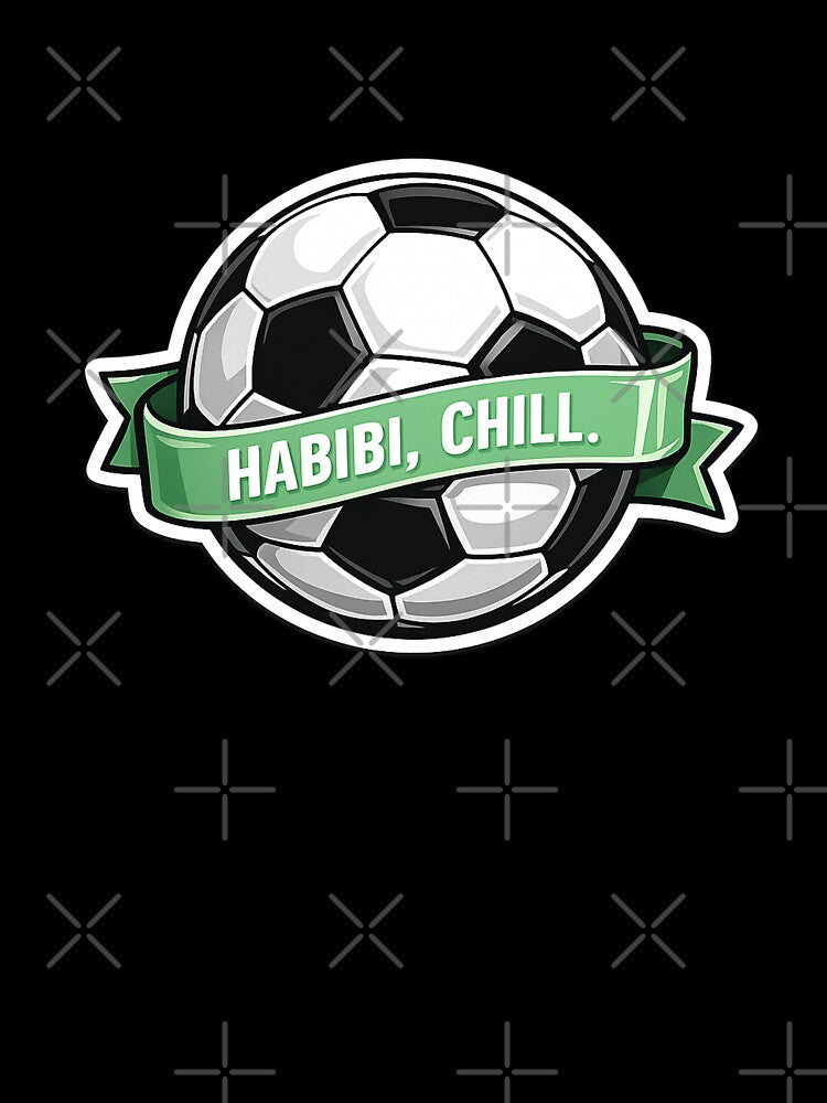 Habibi, Chill – Retro Football Motivation Sticker by RDcollections