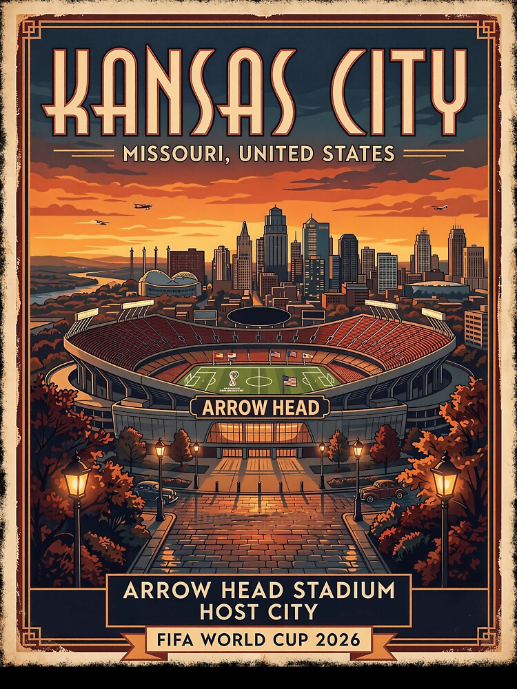 Vintage Arrowhead Travel Poster by Fictional Ink Society