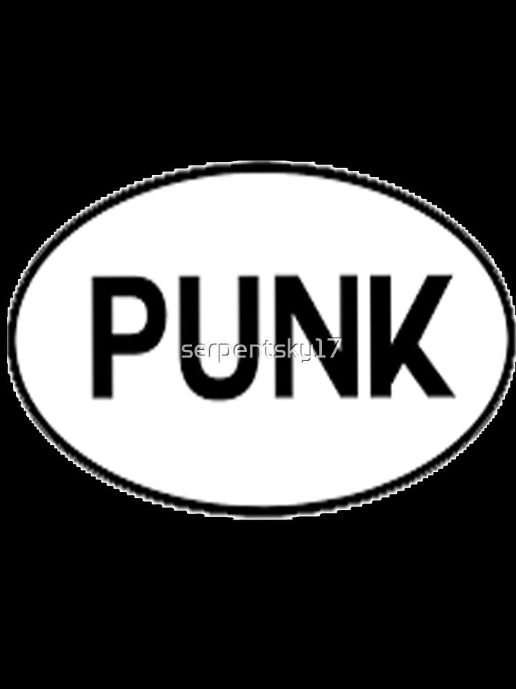 Punk Oval Sticker Type by SerpentSkyArts