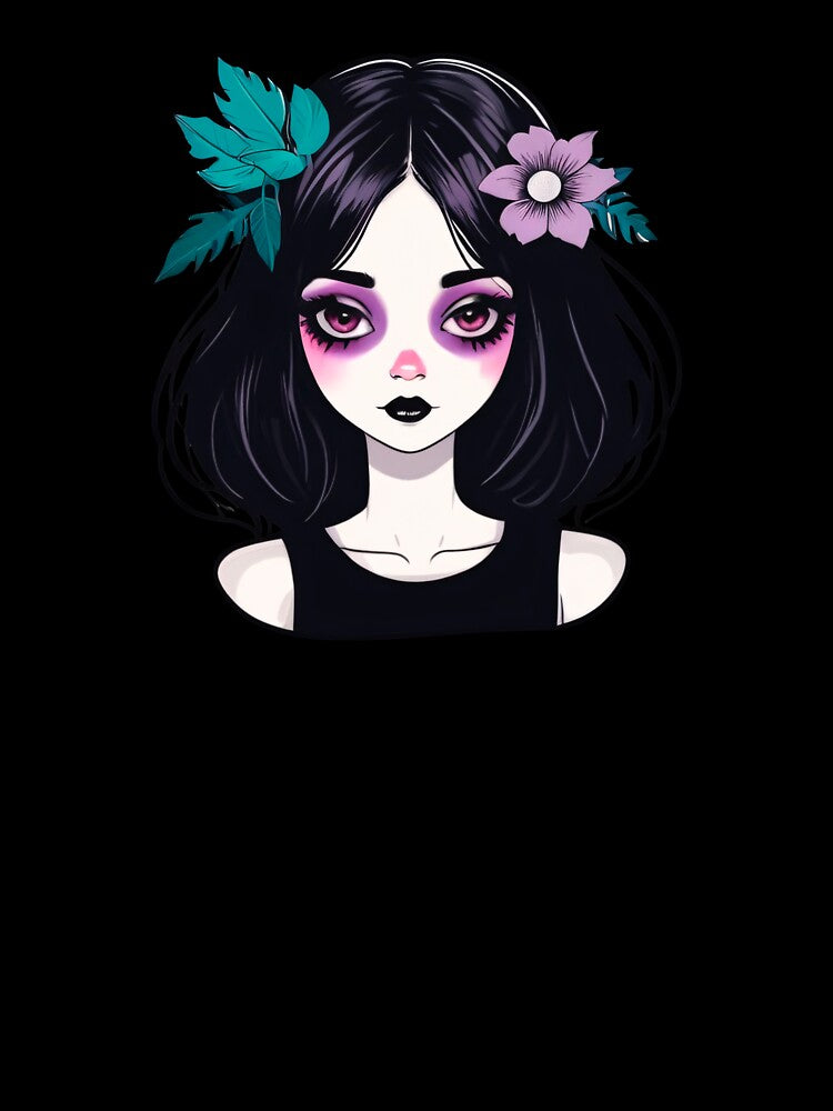 Purple Makeup Summer Goth Girl by MadnessEnvelope