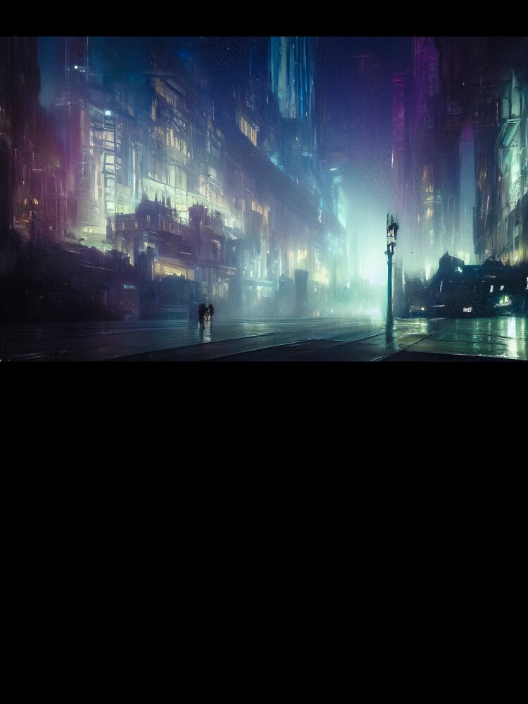 A Rainy Evening in The Neon City by Adrian I Barnett
