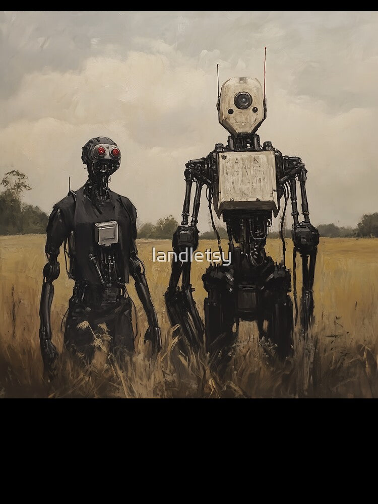 Cybernetic Gothic: Robots in the Field by landletsy