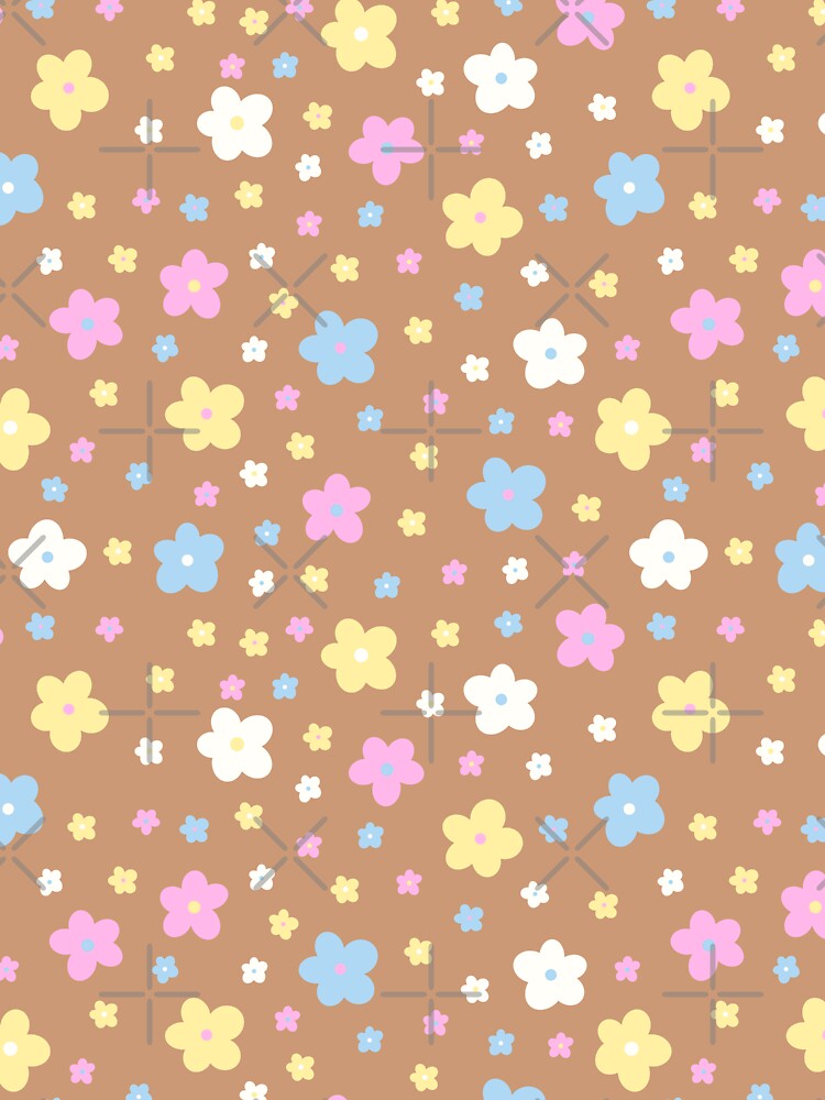 Y2K 2000S COCONUT GIRL AESTHETICS RETRO MINI MICRO TINY SMALL FLORAL FLOWERS PINK BABY BLUE YELLOW WHITE BROWN by blomastudios
