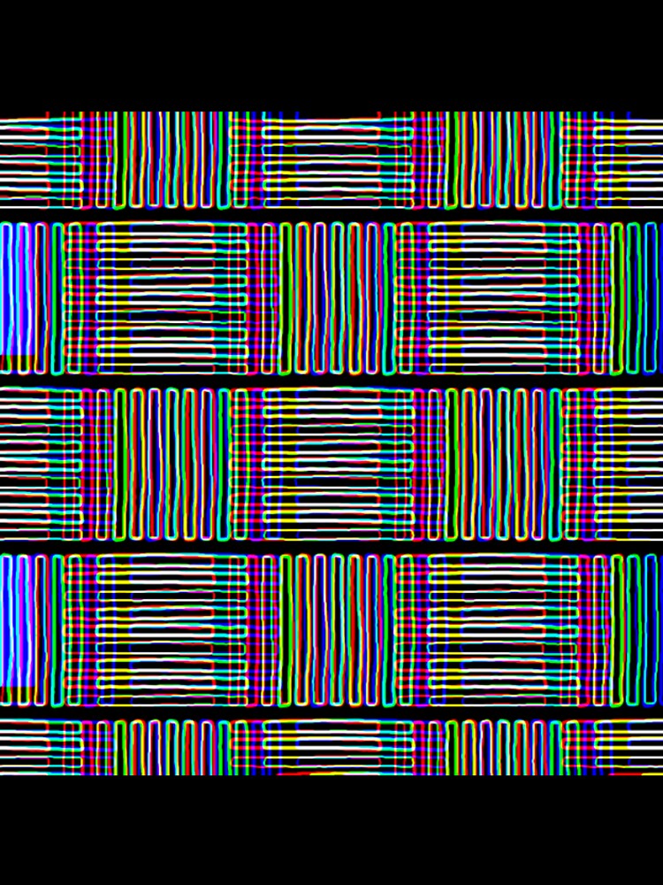 Glitched Lines Pattern by FabDesigns91
