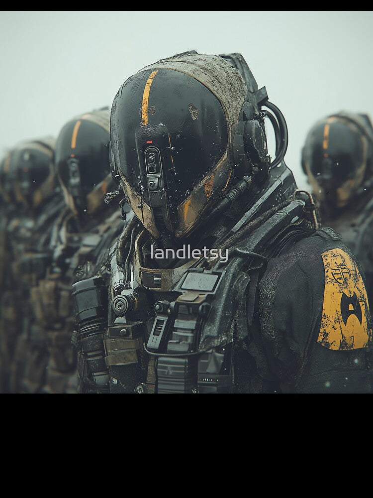 Armoured Futuristic Soldiers in a Dystopian World by landletsy