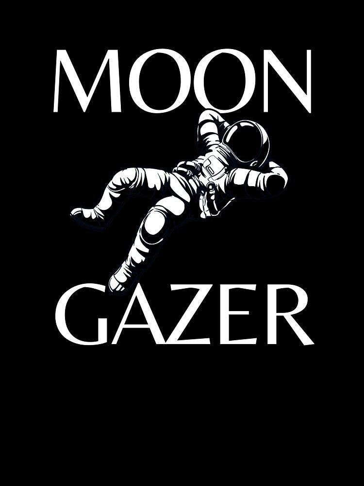 Moon Gazer Astronaut In Space by HYPNK