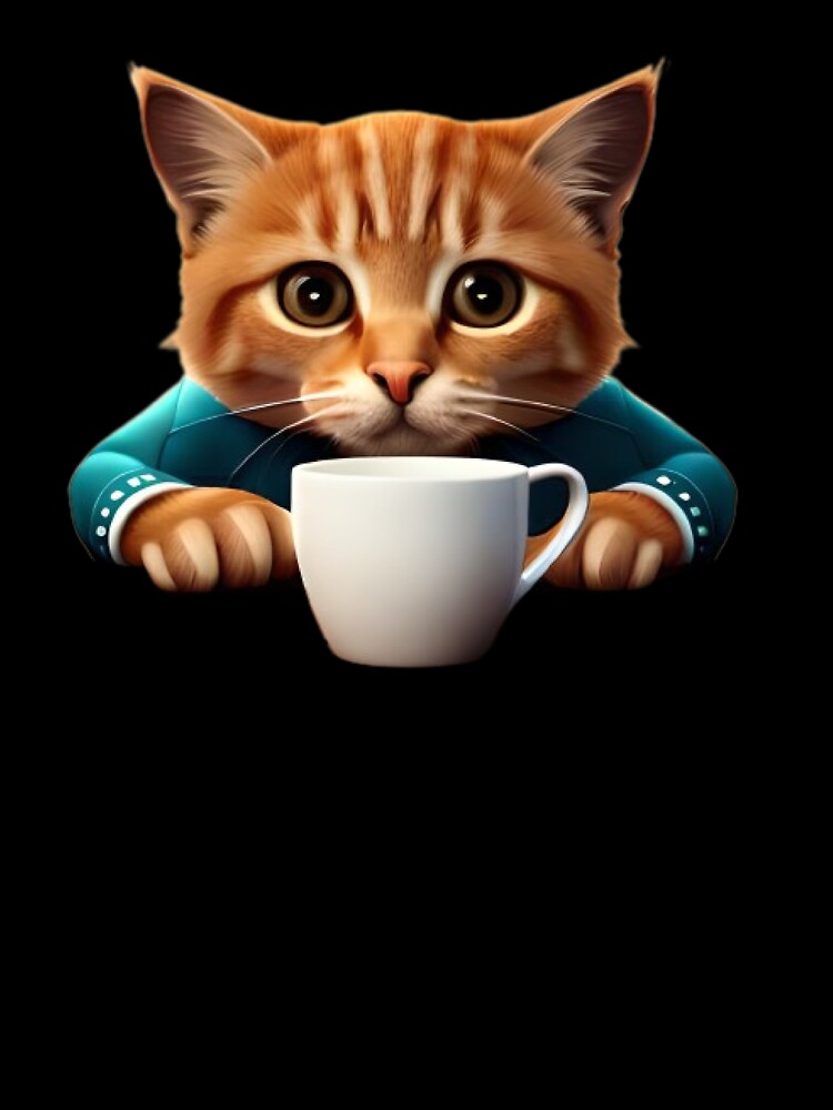 Coffee Lover Cat Mother by mdpzart