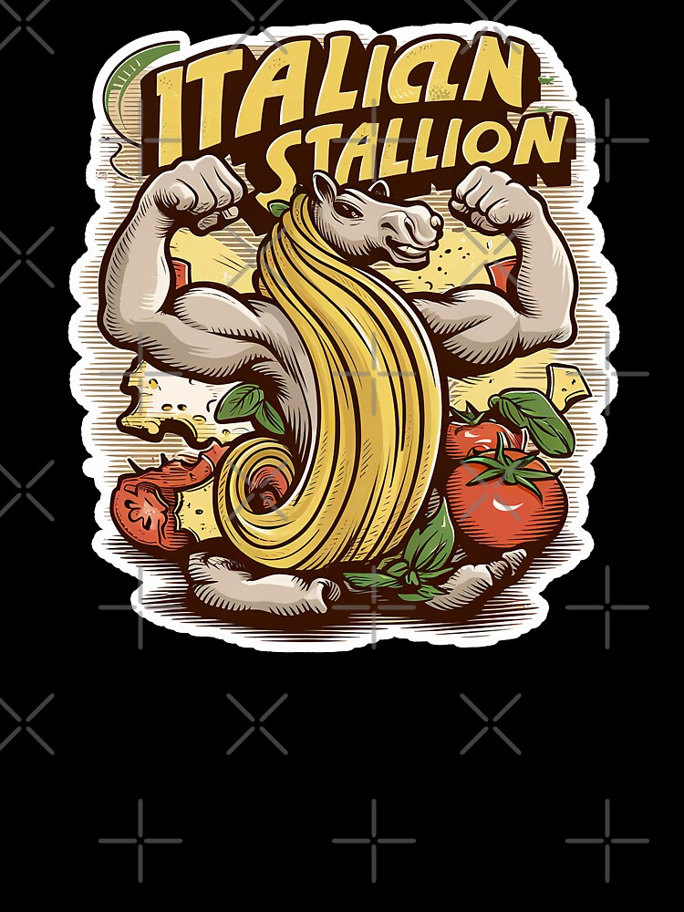''Italian Stallion'' Funny Proud to be Italian T-Shirt by Witty Shirts