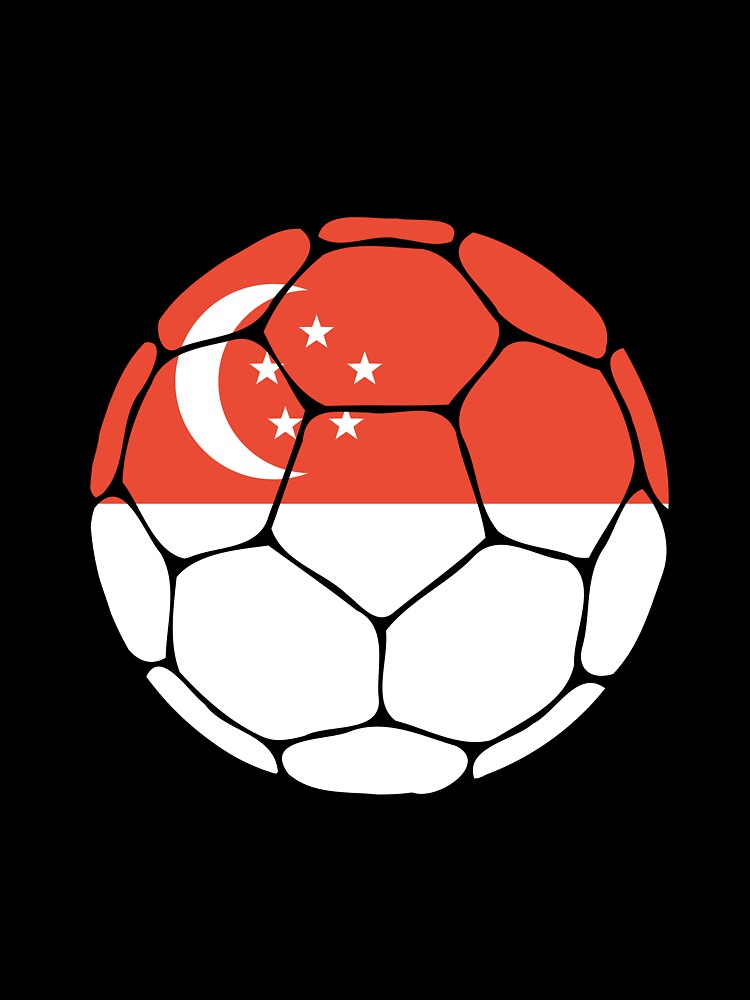 Singapore Flag Soccer Ball by ehgraphics15