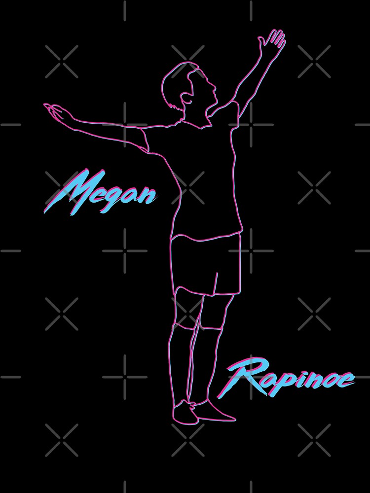 Megan Rapinoe Miami Vice Wave 80s 90s Style USWNT by Hevding