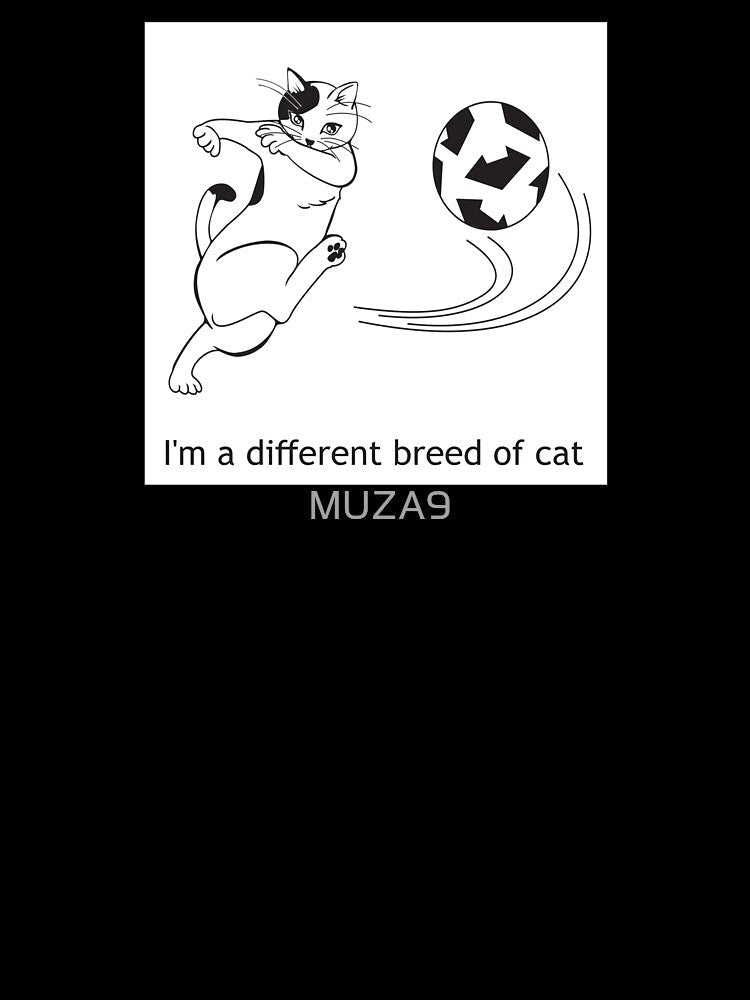 A different breed of cat (soccer cat) by MUZA9