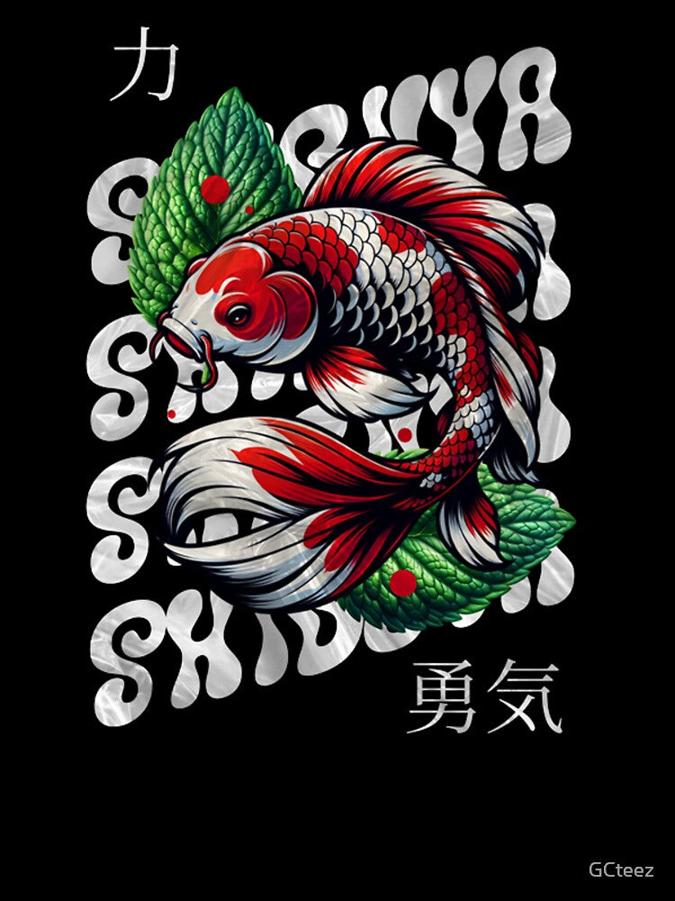 Japanese Koi Fish Streetwear Tokyo Shibuya Style Graphic by GCteez