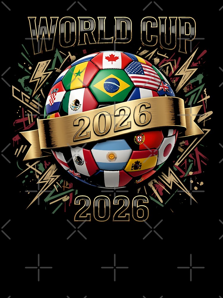 2026 World Cup Soccer Ball Flags - Global Football Championship Celebration Classic T-Shirt by ‘Nothing Scares Me’ Store