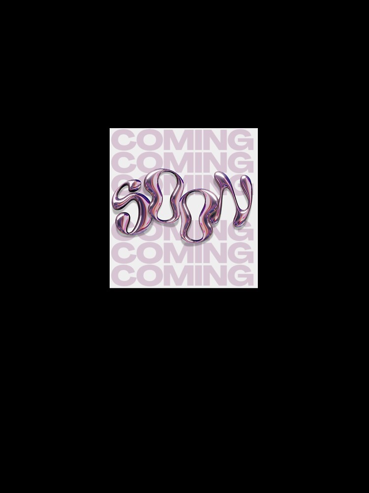 Hadivine Coming Soon Chrome Liquid Y2K Design by Hadivine