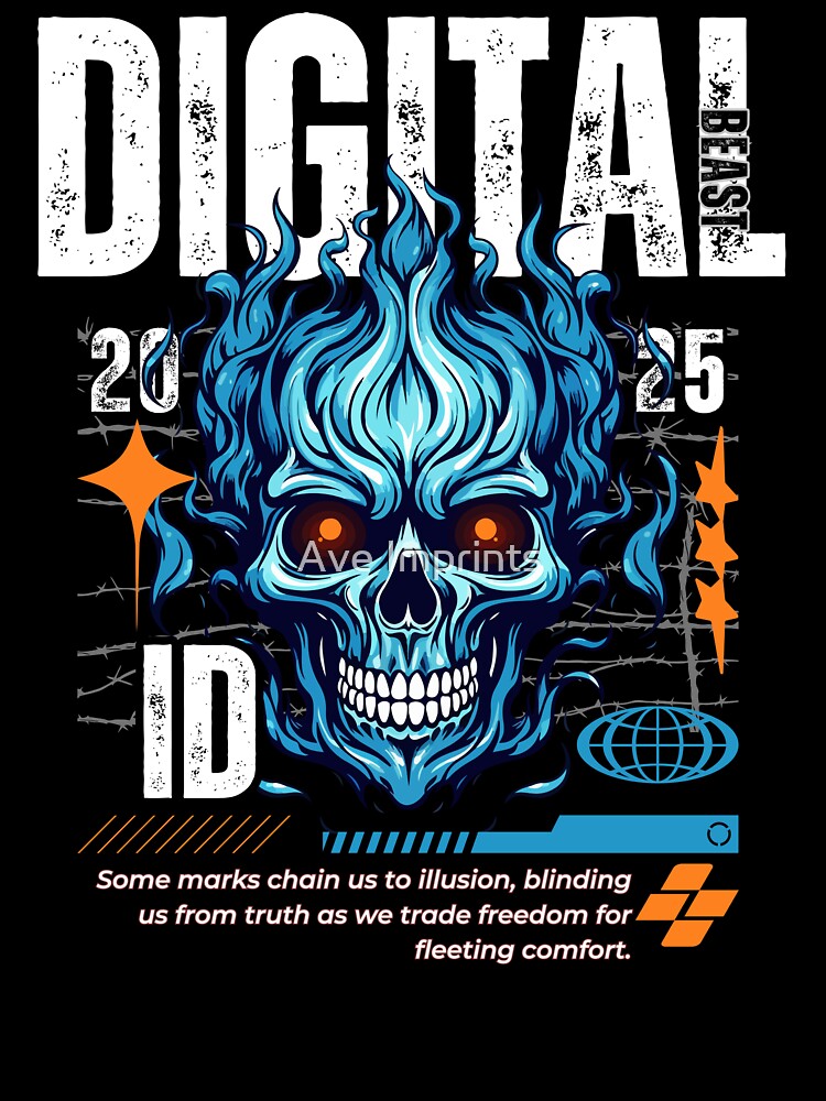 Digital Beast Cyberpunk Skull Graphic by Ave Imprints