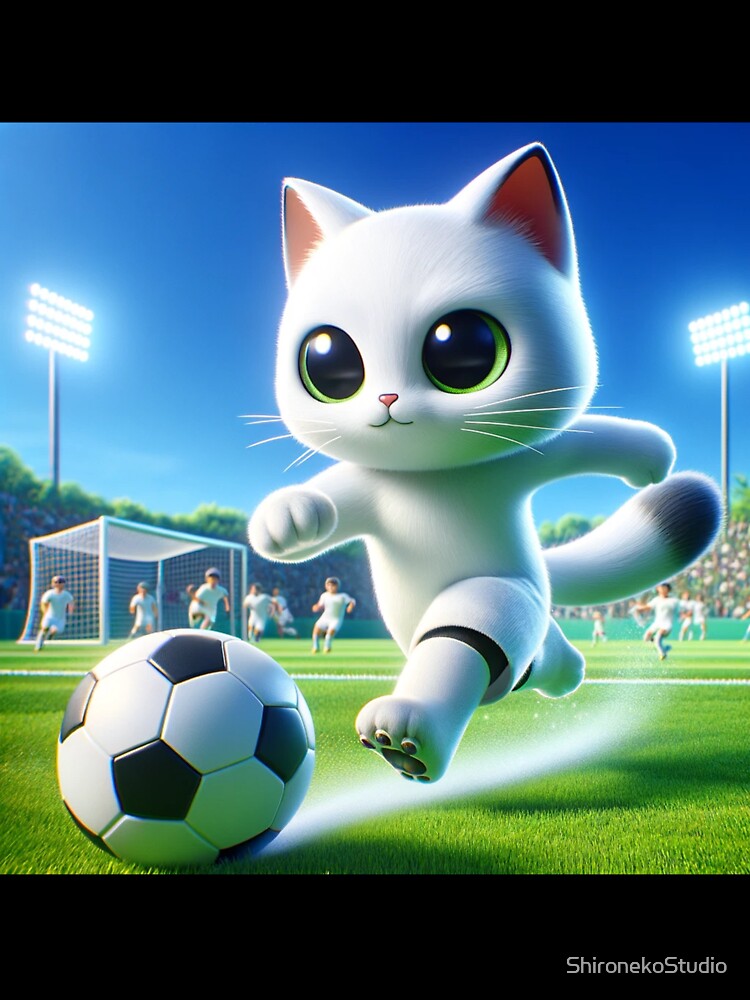 Soccer cat by ShironekoStudio