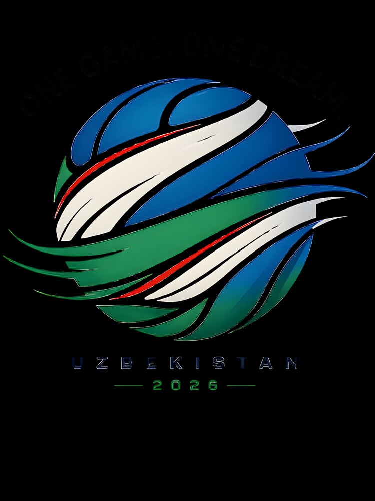 One Game One Dream Uzbekistan Soccer Shirt – Minimalist Football Fan Design 2026 by Lyutee
