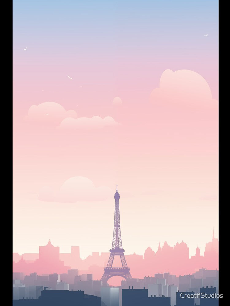 Paris minimalist skyline by CreatifStudios