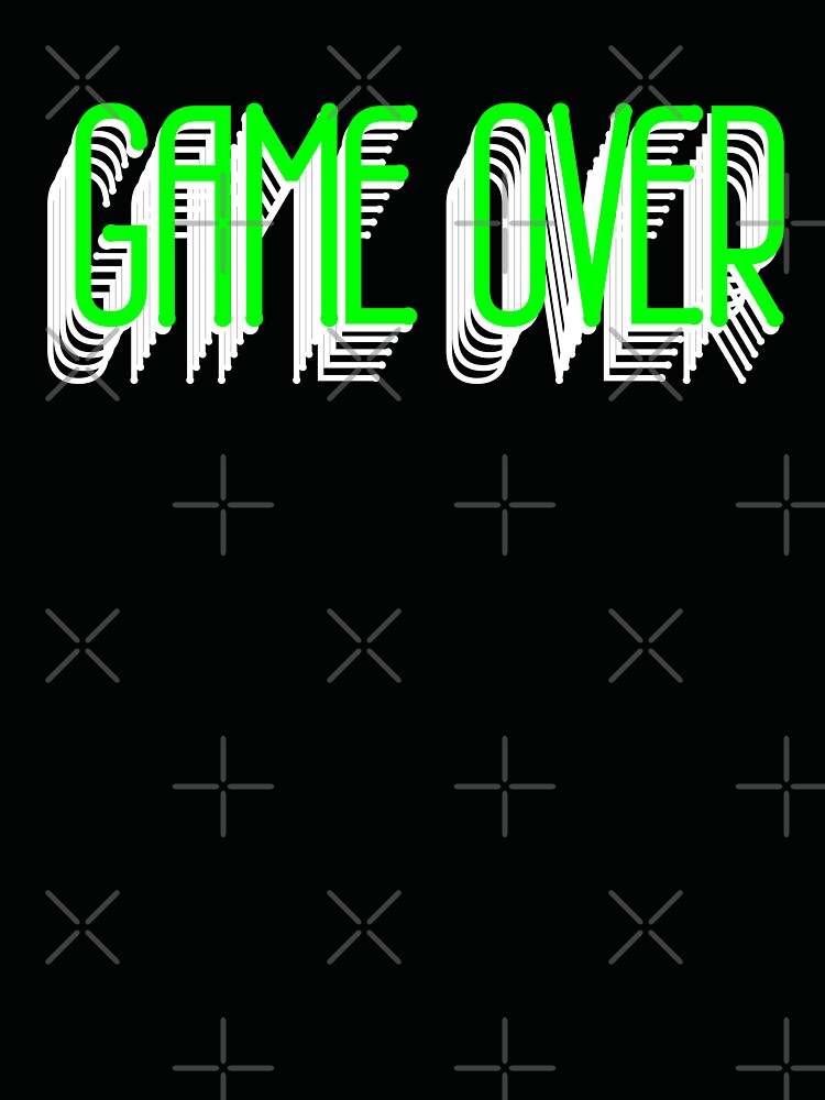 GAME OVER — Futuristic Glitch Typography for Gamers by downUnderInk