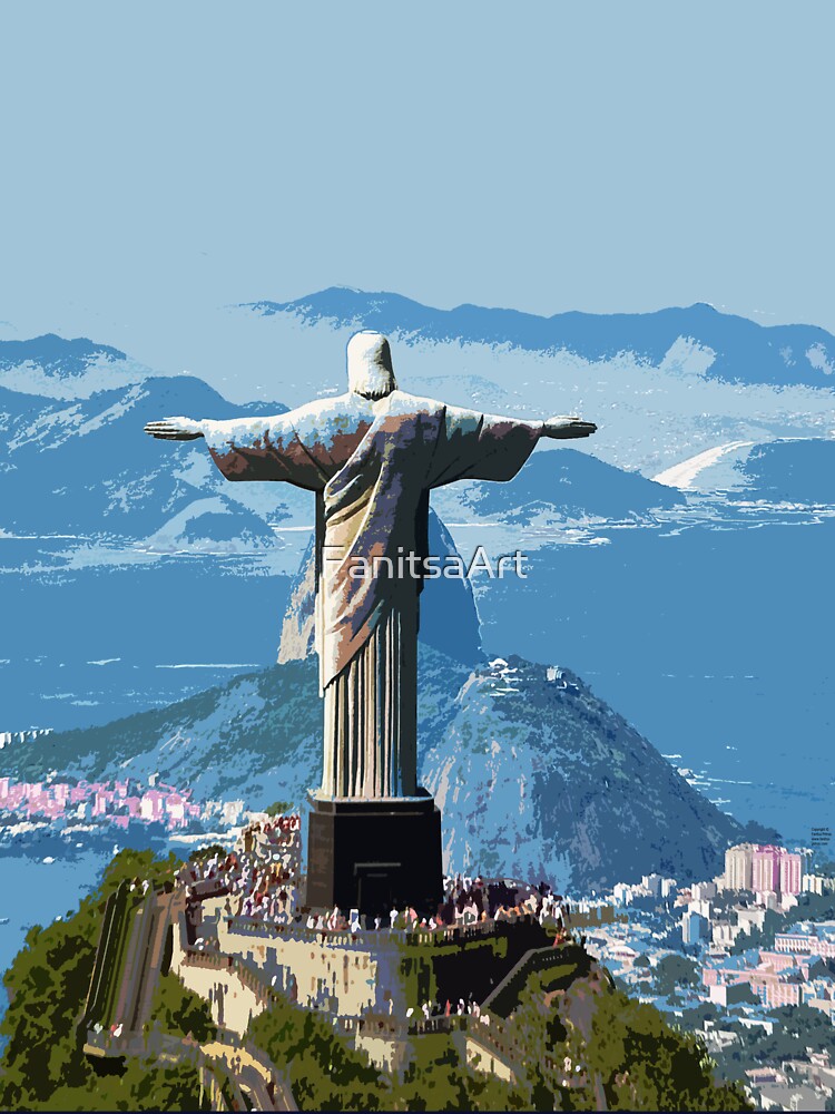 Travel Posters_Visit Rio de Janeiro_Bazil. by FanitsaArt