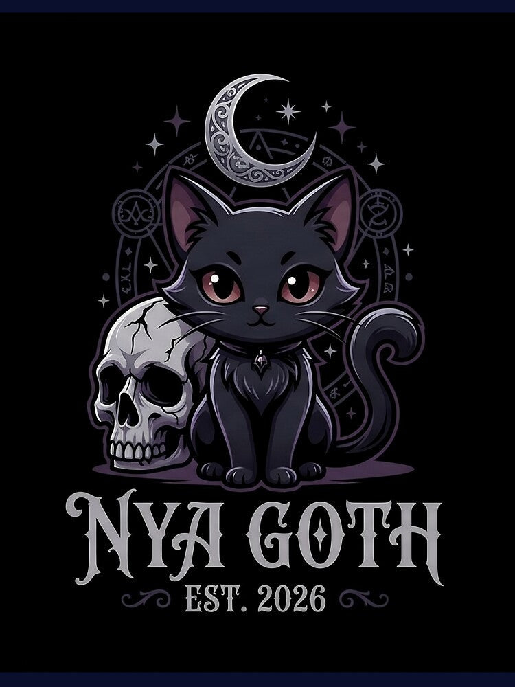 Nya Goth - Cyberpunk Occult Cat 2026 by Neo Tokio