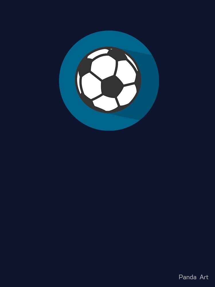 soccer ball vector art  football simple blue BG shade by Panda  Art