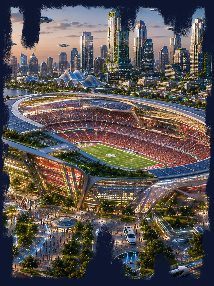 Kansas City 2050 – The futuristic Arrowhead Stadium by Eric Nagel