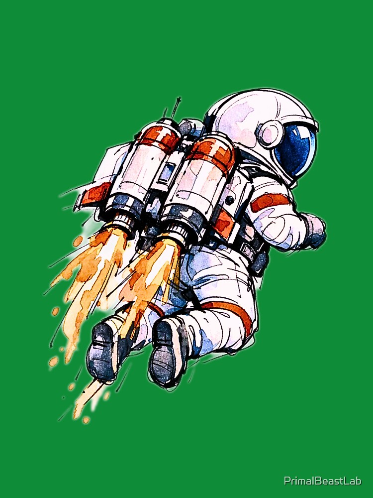 Rocket Boost Astronaut by PrimalBeastLab