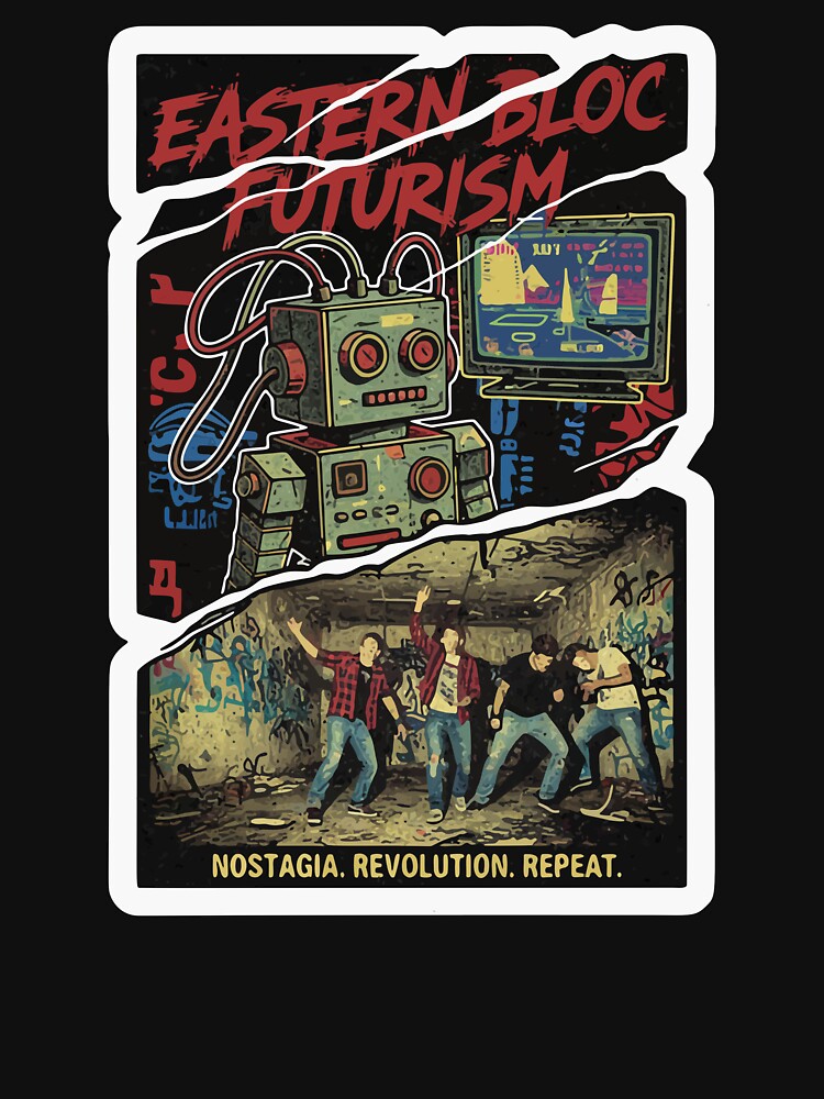 90s Nostalgia Eastern Bloc Futurism Retro Robot Cyberpunk by Dark Label Apparel