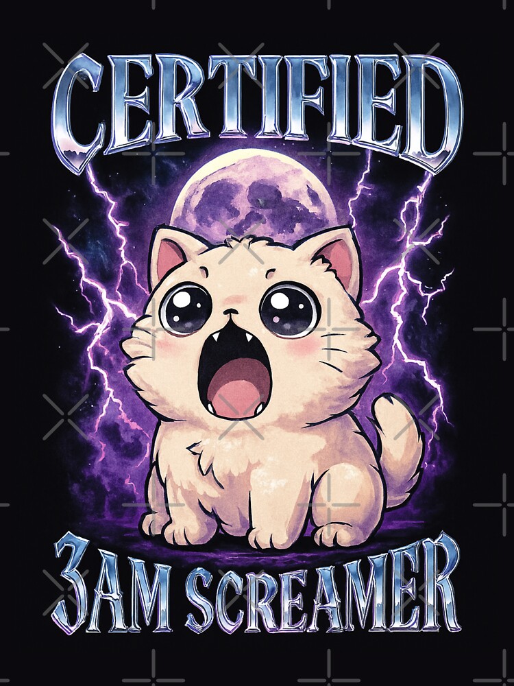 3AM Screamer – Kawaii Chaos Cat by catastrocat