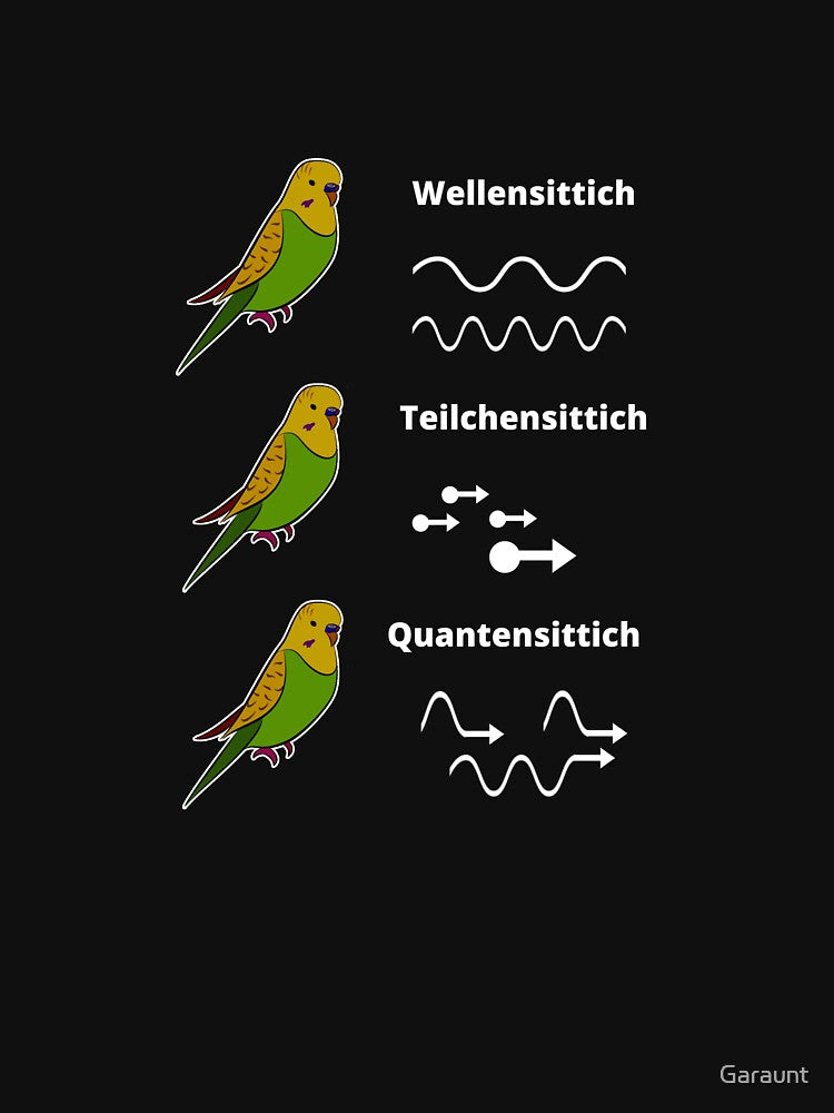 Waves Parakeet Quantum Particles - Nerd Sciences by Garaunt - The bavarian brute