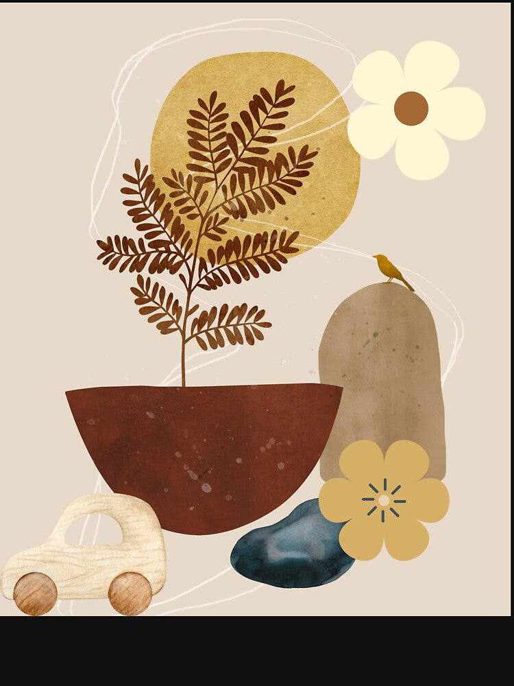 Boho Aesthetic Boho Flowers by MarcelooArt