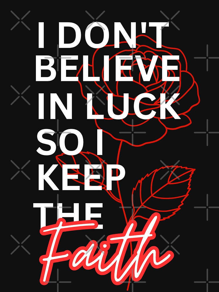 Keep the Faith Motivational Rose Design by Meet International shop