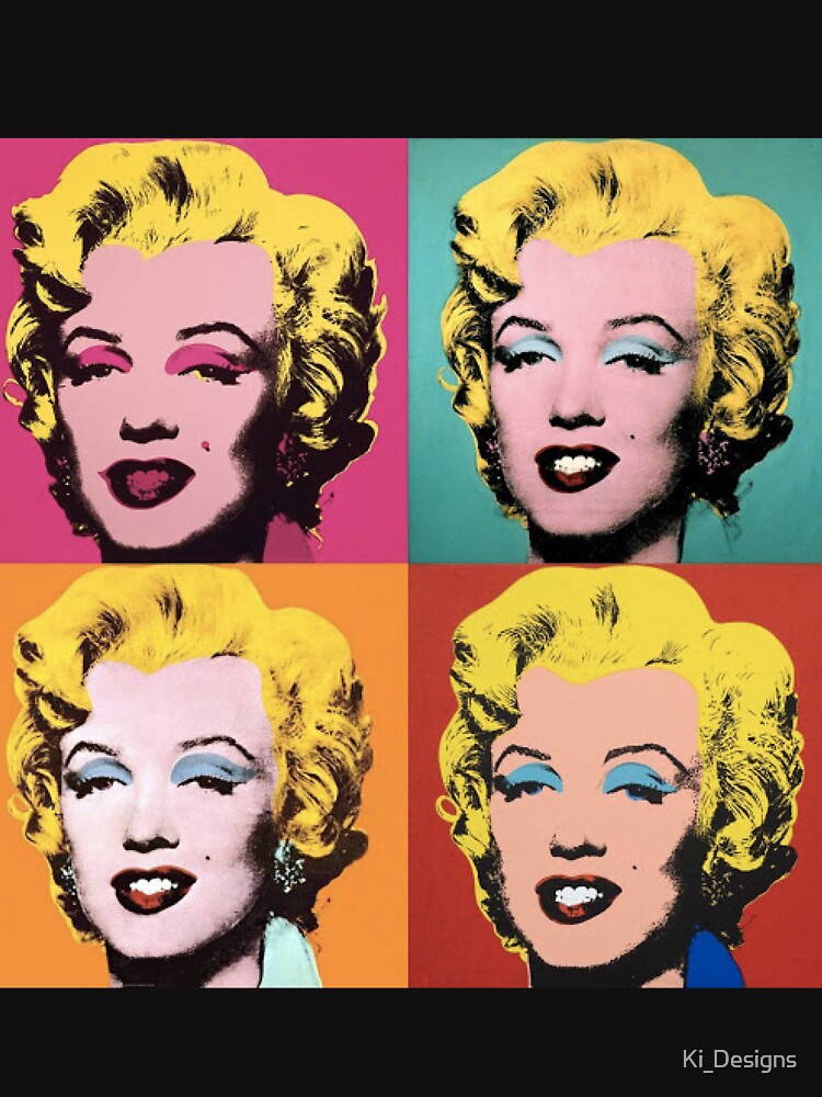 Pop Art Marilyn Monroe Quad Portrait by Ki_Designs