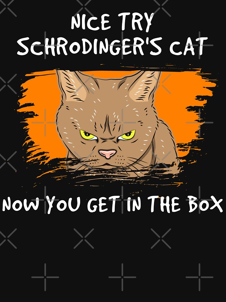 QUANTUM PHYSICS GIFT: Nice Try Schrodinger's Cat by woormle