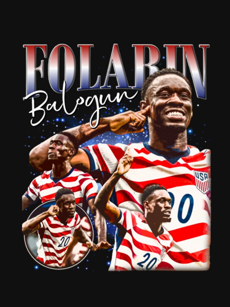 Folarin Balogun USA Soccer World Cup Vintage by Phillipsalexan