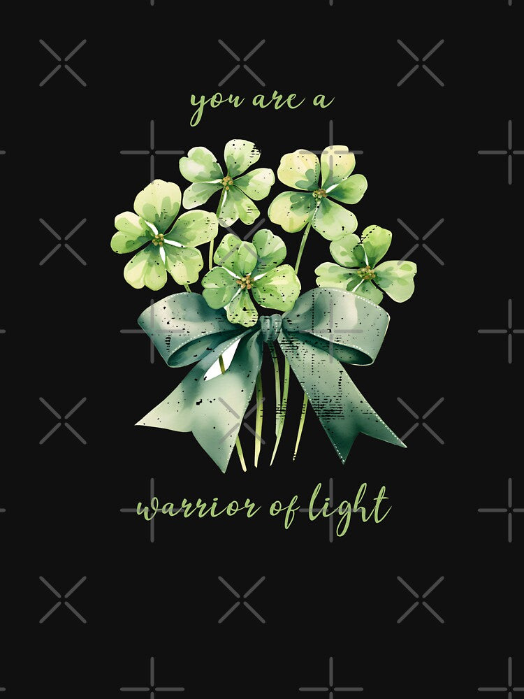 You Are a Warrior of Light Mental Health Awareness Positive Inspirational Text by FemiBiutti