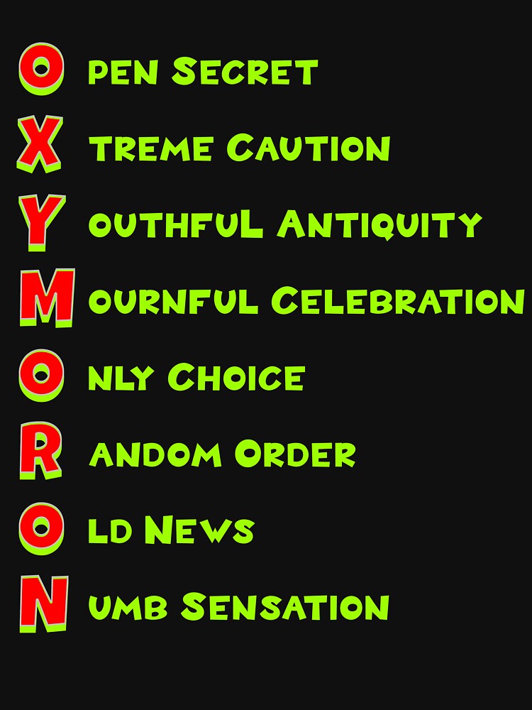 Oxymoron Acronym by CoolCrazyQuirky
