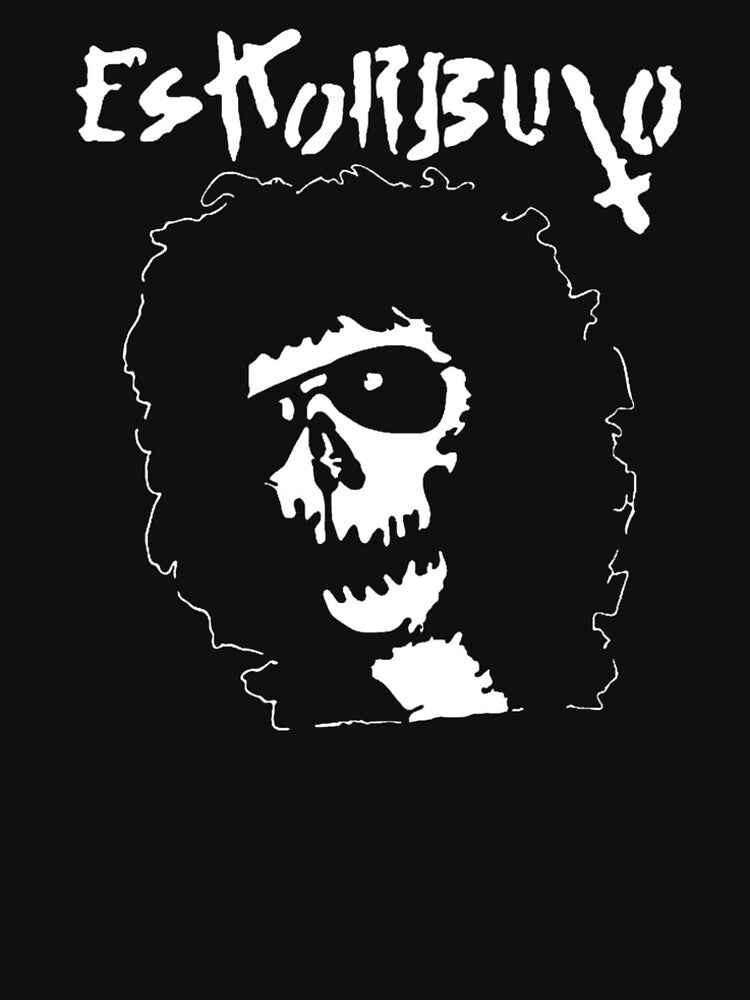Eskorbuto Punk Skull Graphic | Spanish Punk Rock Inspired Grunge Skeleton Art by kavishkanavodani