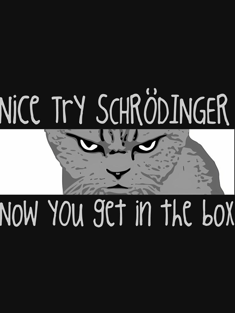 Schrodingers Cat Funny Quantum Physics Science by FranckDelmas