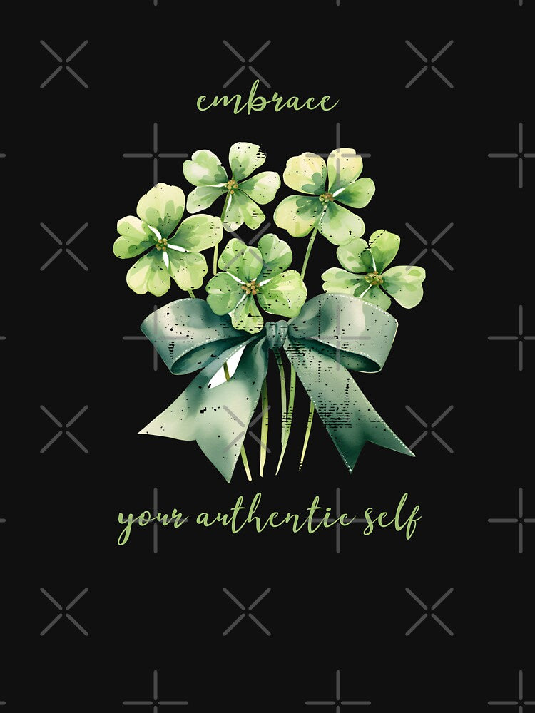 Embrace Your Authentic Self Mental Health Awareness Positive Inspirational Text by FemiBiutti