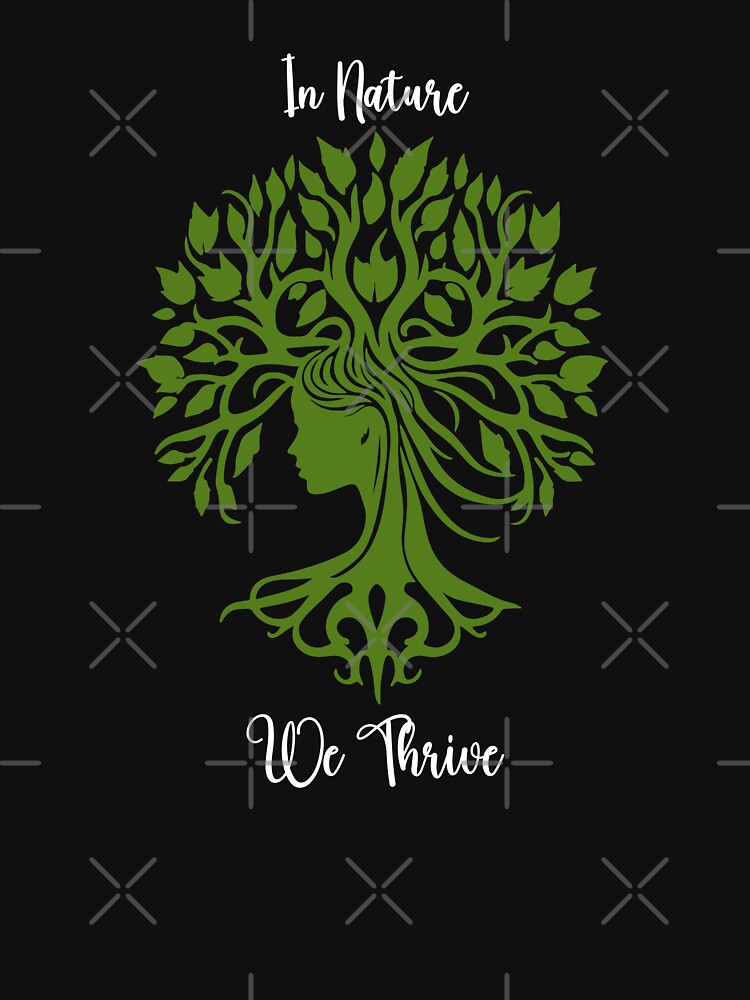 In Nature We Thrive Environmental Protection Positive Text by FemiBiutti