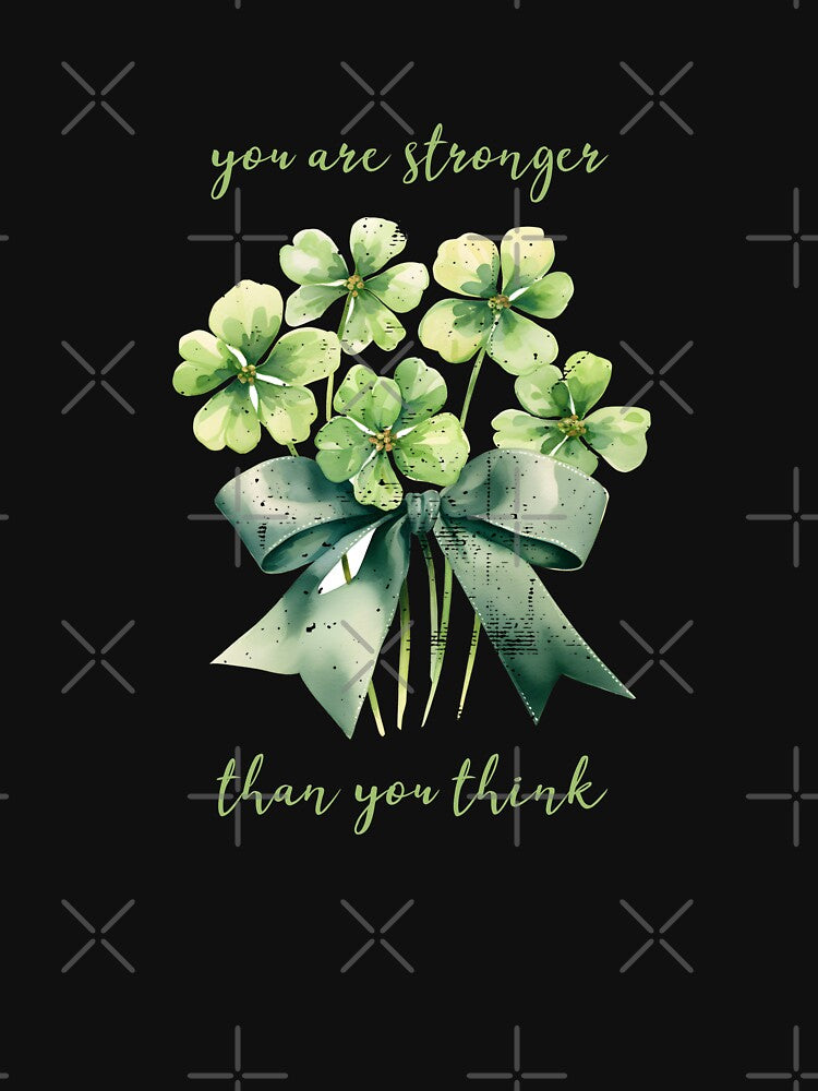 You Are Stronger Than You Think Mental Health Awareness Positive Inspirational Text by FemiBiutti