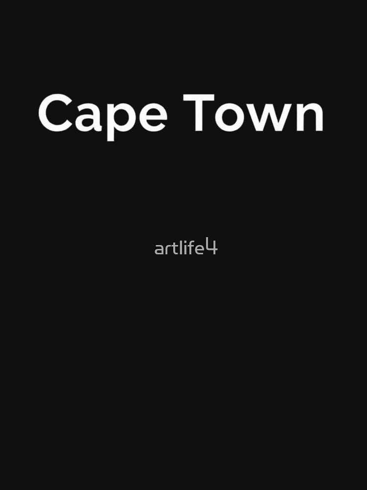 Cape Town Modern Minimalist Bold Typography Art by artlife4
