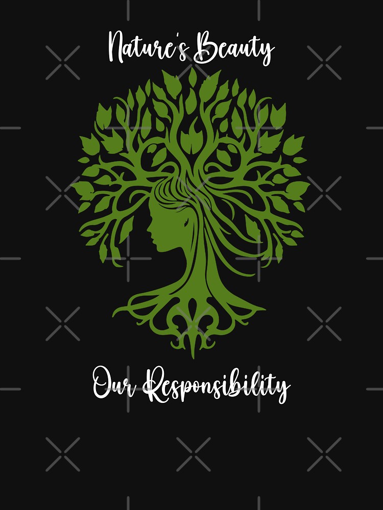Nature's Beauty, Our Responsibility Environmental Protection Positive Text by FemiBiutti