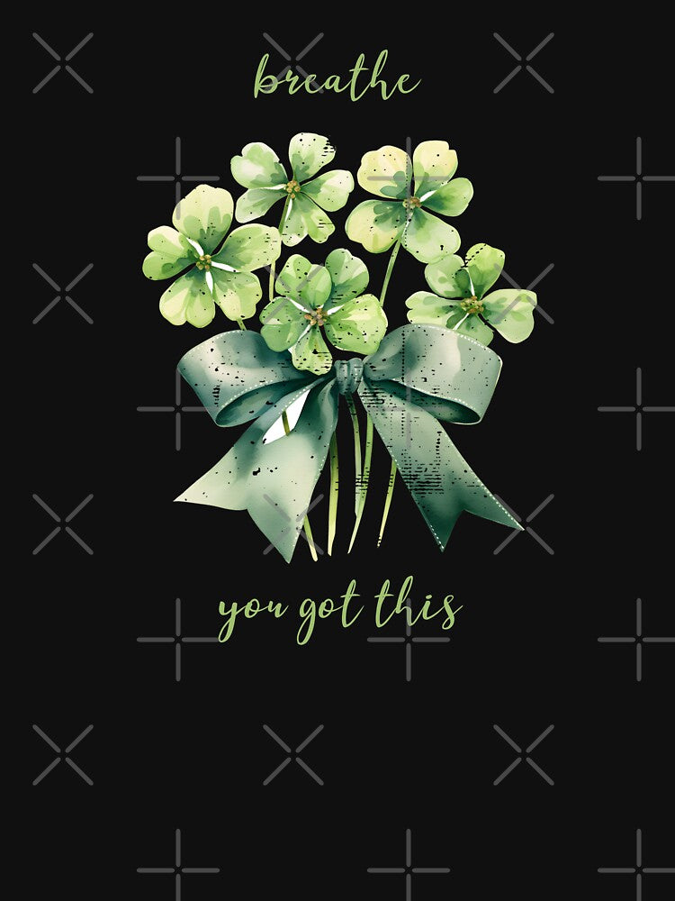 Breathe, You Got This Mental Health Awareness Positive Inspirational Text by FemiBiutti
