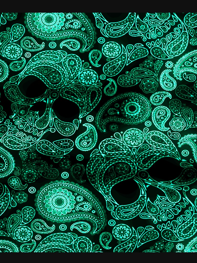 Skulls - Neon Glitch by Visionyst